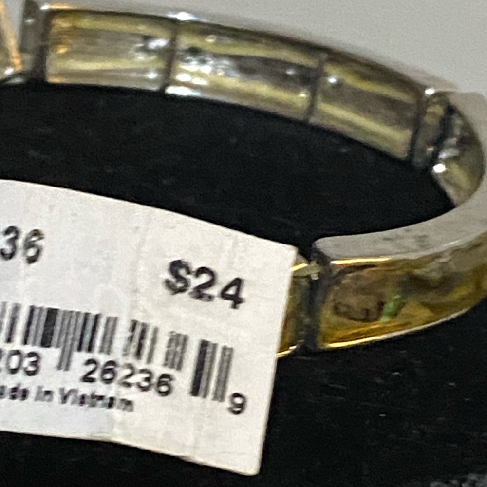 Abalone simulated stone bracelet NWT tag